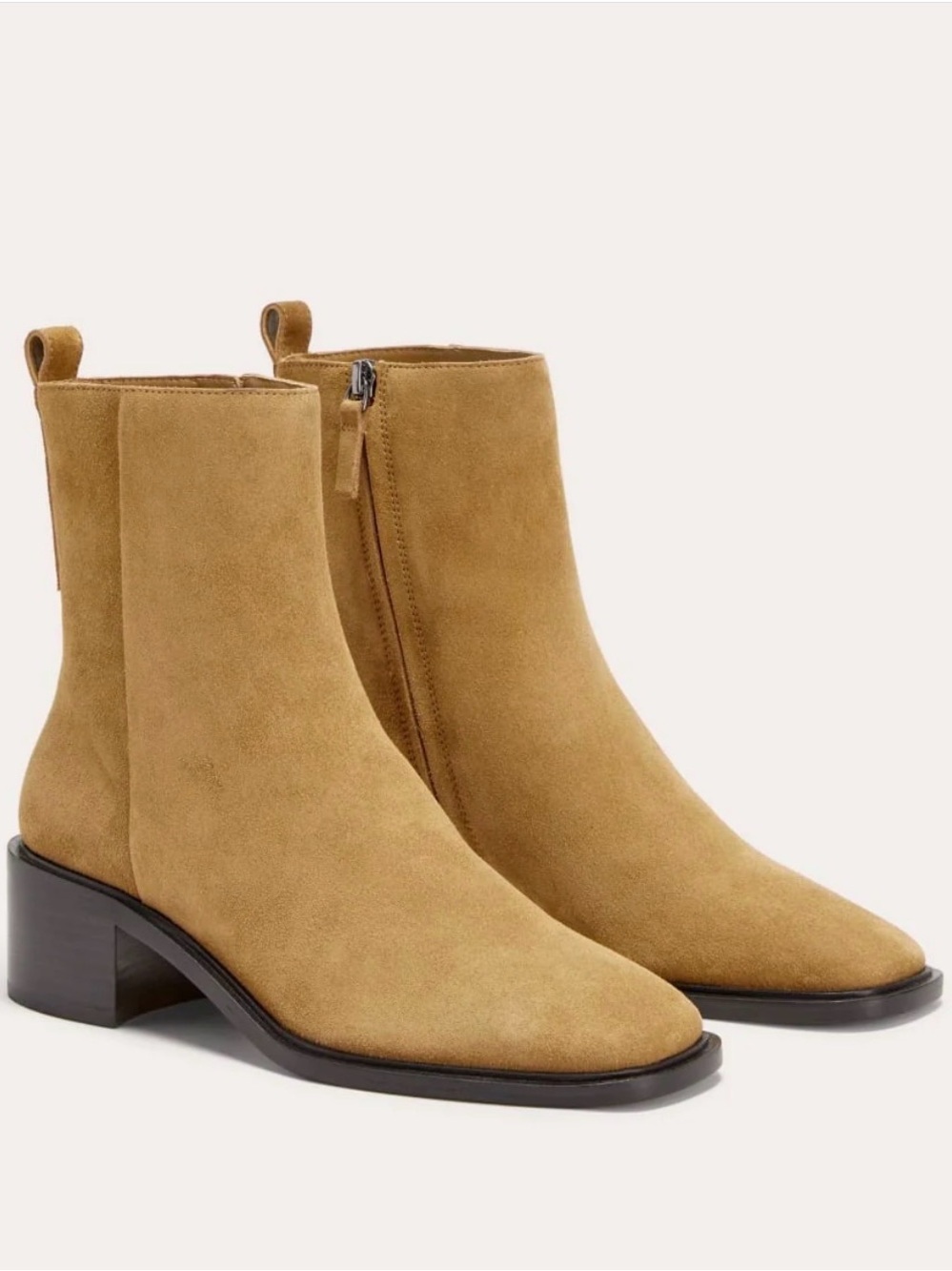 Everlane The City Boot Sand Suede Ankle Boots Size 10 New $298